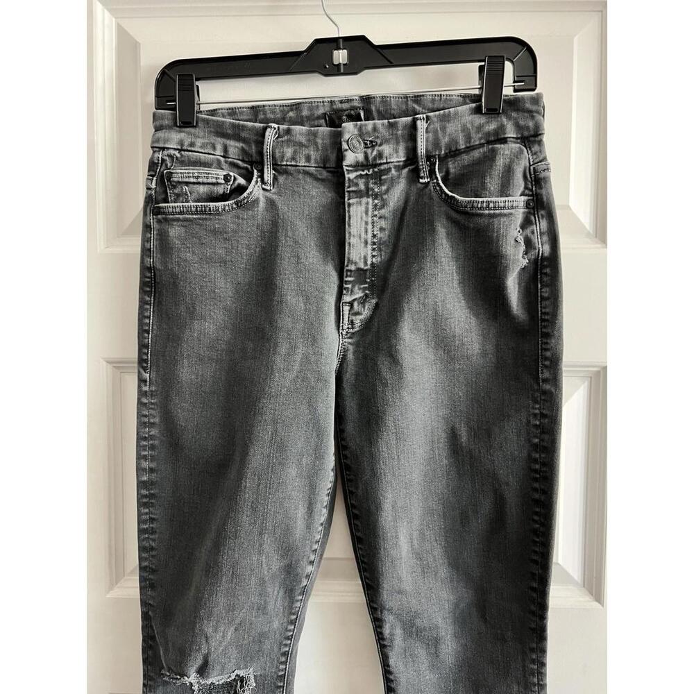 MOTHER Jeans High Waisted Looker - Sexy Just Walked Into Town Sz 29 Faded Blk Wm - Picture 2 of 9